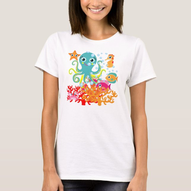 T-shirts Boa vinda ao oceano (Frente)