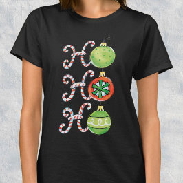 T-shirts Boas Festas De Natal Ho Ho, Canes De Candy