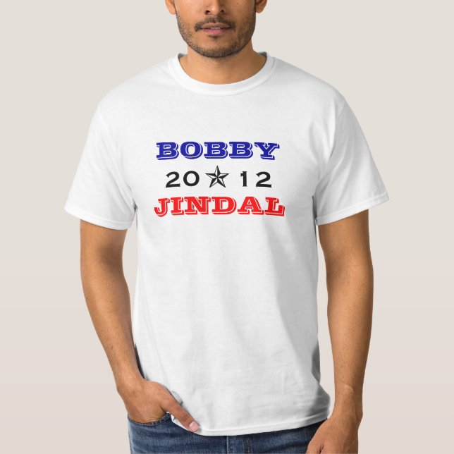 T-shirts Bobby Jindal 2012 para o presidente (Frente)