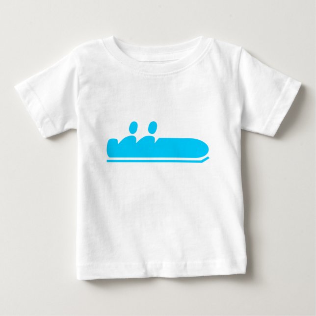 T-shirts Bobsled - Azul-Céu (Frente)