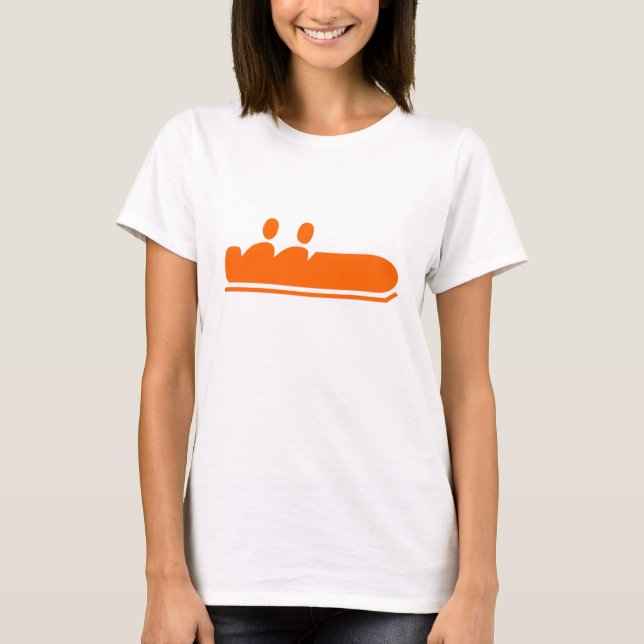 T-shirts Bobsled - Laranja (Frente)