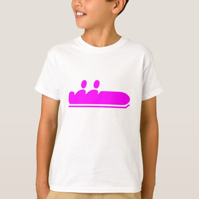 T-shirts Bobsled - Magenta (Frente)