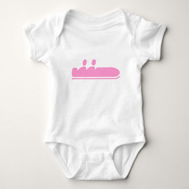 T-shirts Bobsled - Rosa (Frente)