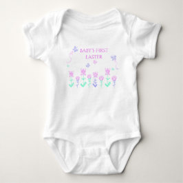T-shirts Body Infantil Jardim de Primavera do Primeiro Pásc