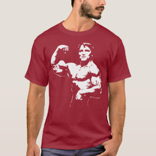 T-shirts Bodybuilder que dobra o bíceps