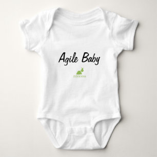 T-shirts Bodysuit ágil do bebê