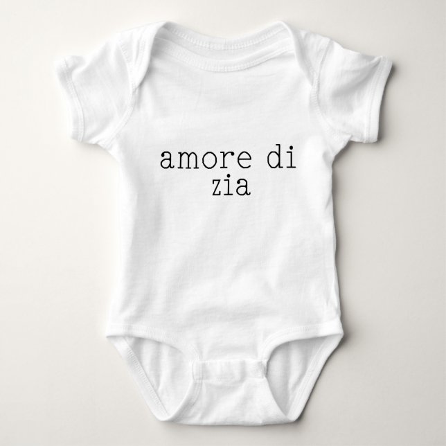 T-shirts bodysuit de amore di zia (Frente)