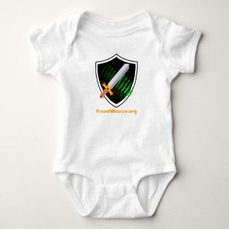 T-shirts Bodysuit do bebê (branco) com logotipo de Alliance