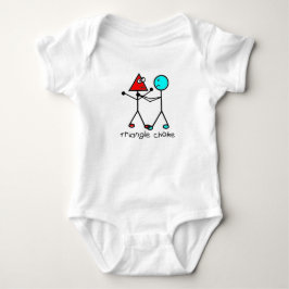 T-shirts bodysuit do bebê do bloqueador do triângulo do bjj