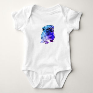 T-shirts Bodysuit do jérsei da arte da mandala do buldogue