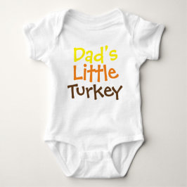 T-shirts Bodysuit do jérsei do bebê da Turquia do pai pouco