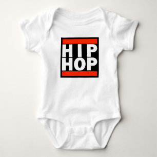 T-shirts Bodysuit do jérsei do bebê - HIP HOP!
