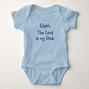 T-shirts Bodysuit do significado do nome do bebê de Elijah