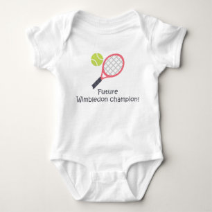 T-shirts Bodysuit engraçado bonito do tênis do bebê do