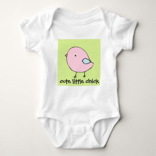 T-shirts Bodysuit feito sob encomenda do bebê do pintinho