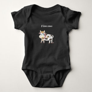 T-shirts Bodysuit suíço do jérsei do bebê do preto da v