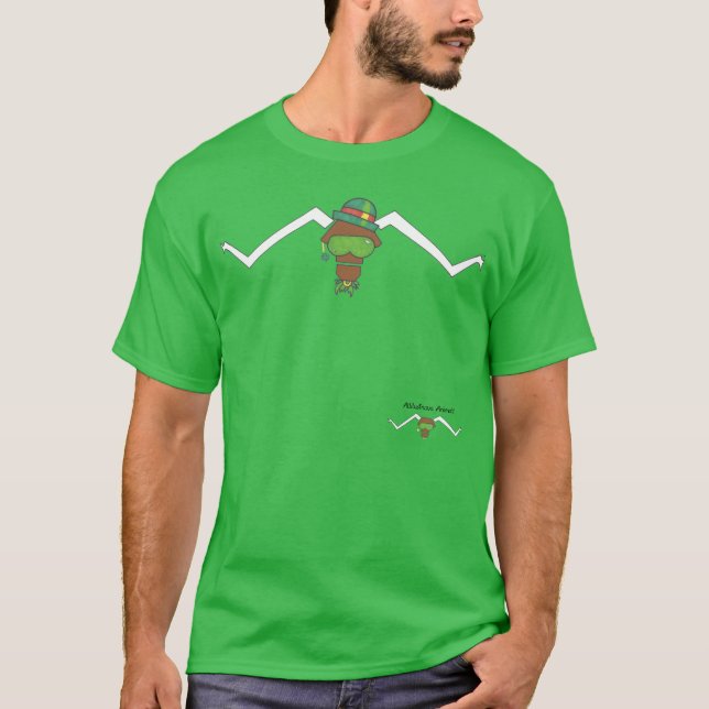 T-shirts Boi St Patrick solitário da estrela de (Frente)