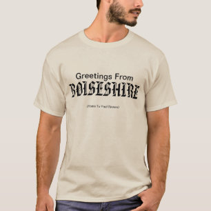 T-shirts Boiseshire dá-lhe boas-vindas