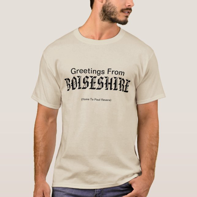 T-shirts Boiseshire dá-lhe boas-vindas (Frente)