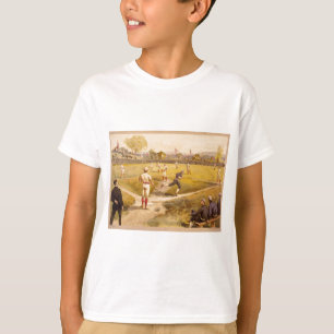 T-shirts Bola Base de Tempo Antigo