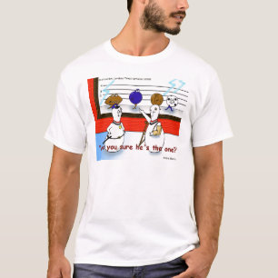 T-shirts Bola de Boliche Divertida Polícia em Fila