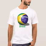 T-shirts bola de futebol brasileiro, Brasil<br><div class="desc">Brasil Soccer / design de t-shirt de futebol.</div>