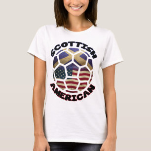 T-shirts Bola de Futebol da Escócia americana