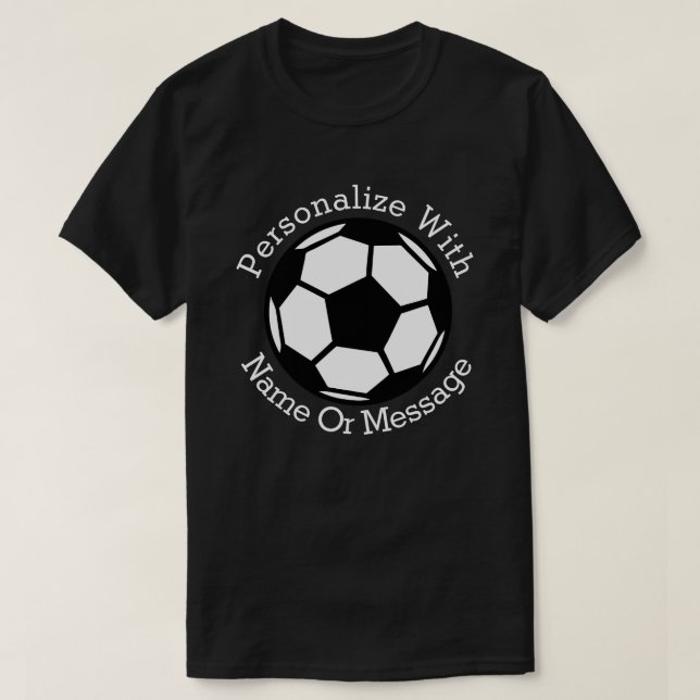 T-shirts Bola de futebol PERSONALIZADA (Frente do Design)