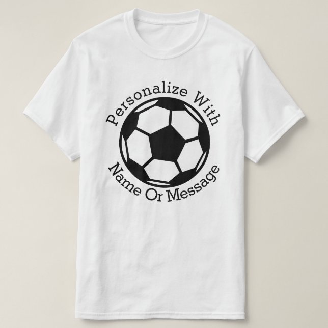 T-shirts Bola de Futebol PERSONALIZADA (Frente do Design)
