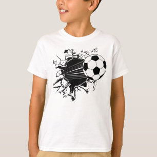 T-shirts Bola de futebol que rebenta para fora