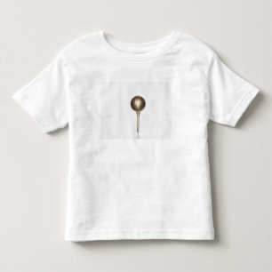 T-shirts Bola de golfe Dourado e T