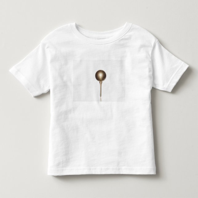 T-shirts Bola de golfe Dourado e T (Frente)