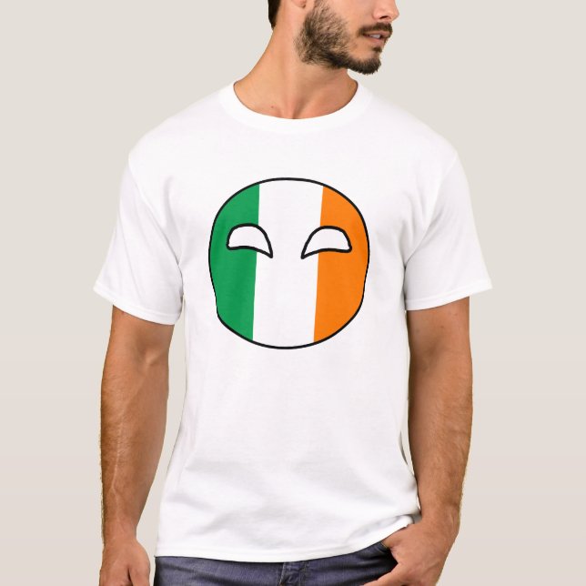 T-shirts Bola do país de Ireland (Frente)