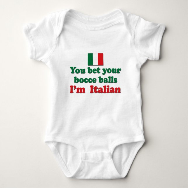 T-shirts Bolas de Bocce do italiano (Frente)