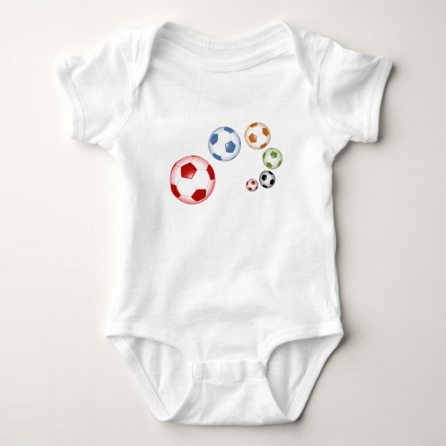 T-shirts bolas de futebol (Frente)