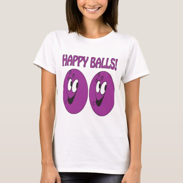 T-shirts Bolas felizes (Frente)