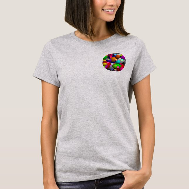 T-shirts Bolhas de Kenneth Yoncich (Frente)