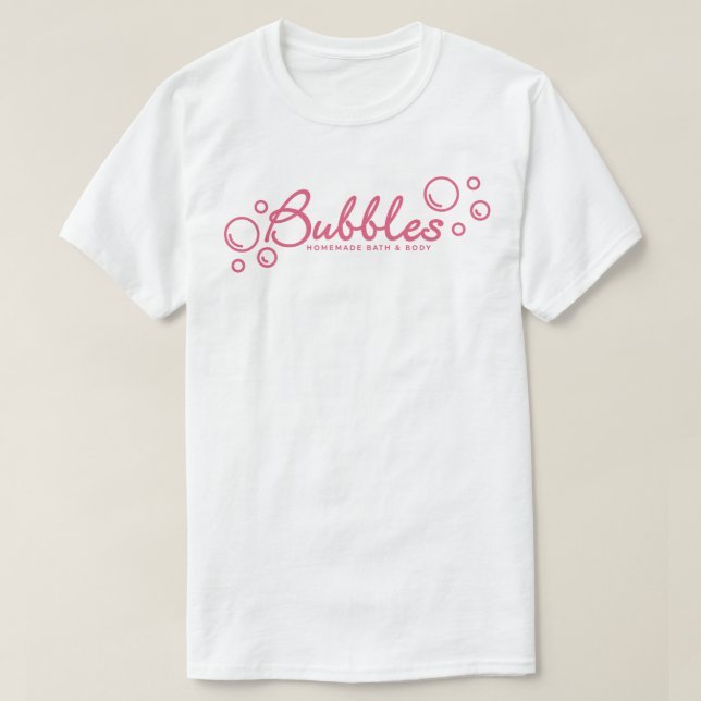 T-shirts Bolhas pretas órfãos (Frente do Design)