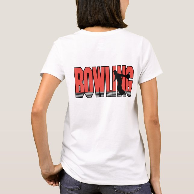 T-shirts Boliche em Vermelho (Verso)