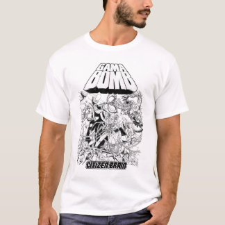 T-shirts Bomba do Gama - branco do cérebro do cidadão