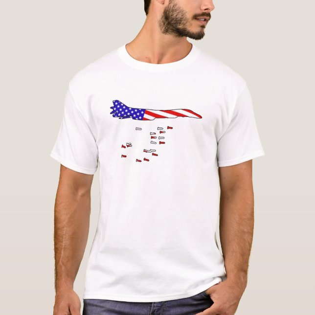 T-shirts Bombardeiro americano (Frente)
