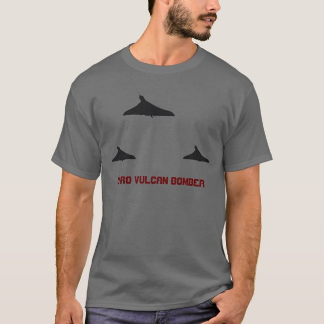 T-shirts Bombardeiro Vulcano (Frente)