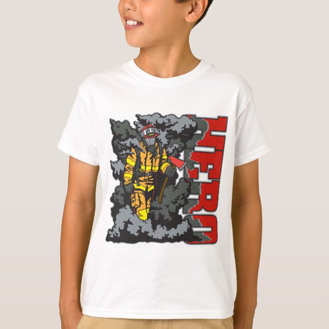 T-shirts Bombeiro HERO (Frente)