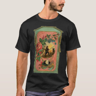 T-shirts Bombeiro Trabalho de arte antiquado da década de 1
