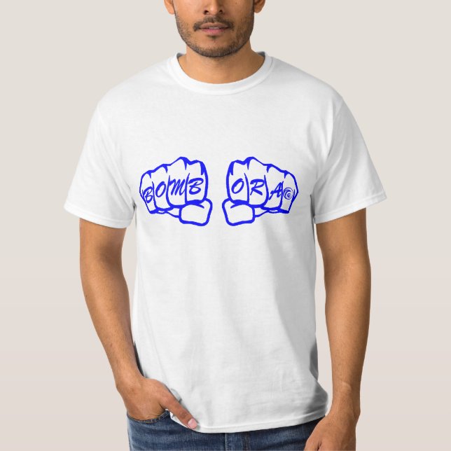 T-shirts Bombora Knuckles o azul (Frente)