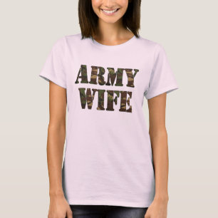 T-shirts Boneca das senhoras da esposa do exército