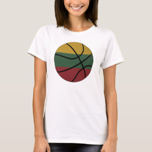 T-shirts Boneca das senhoras do basquetebol de Lithuania