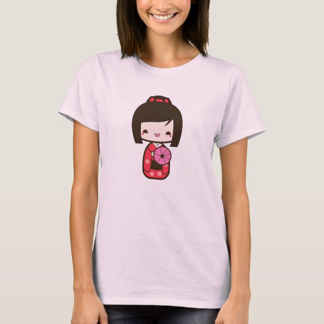 T-shirts Boneca de Kokeshi (Frente)