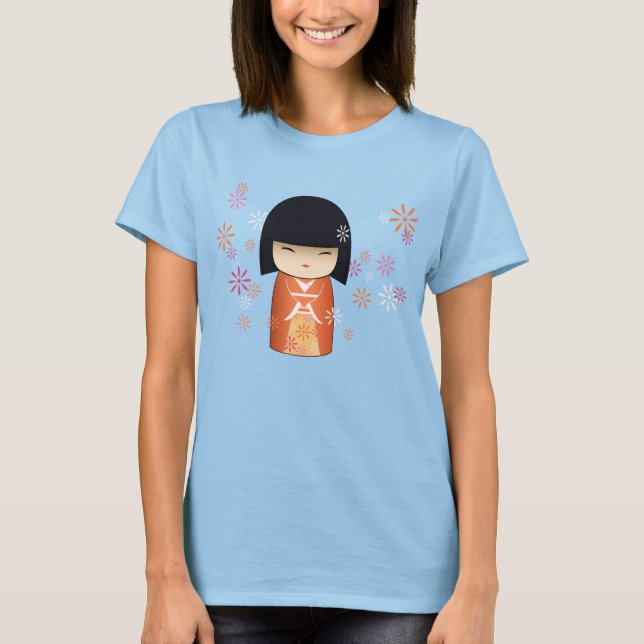 T-shirts Boneca Kokeshi - Akemi (Frente)