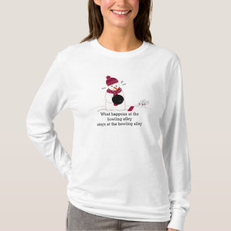 T-shirts Boneco de Neve de Boliche com Dito